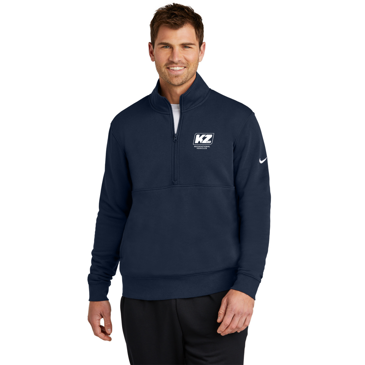 Nike Club Fleece Sleeve Swoosh 1/2-Zip - NKDX6718