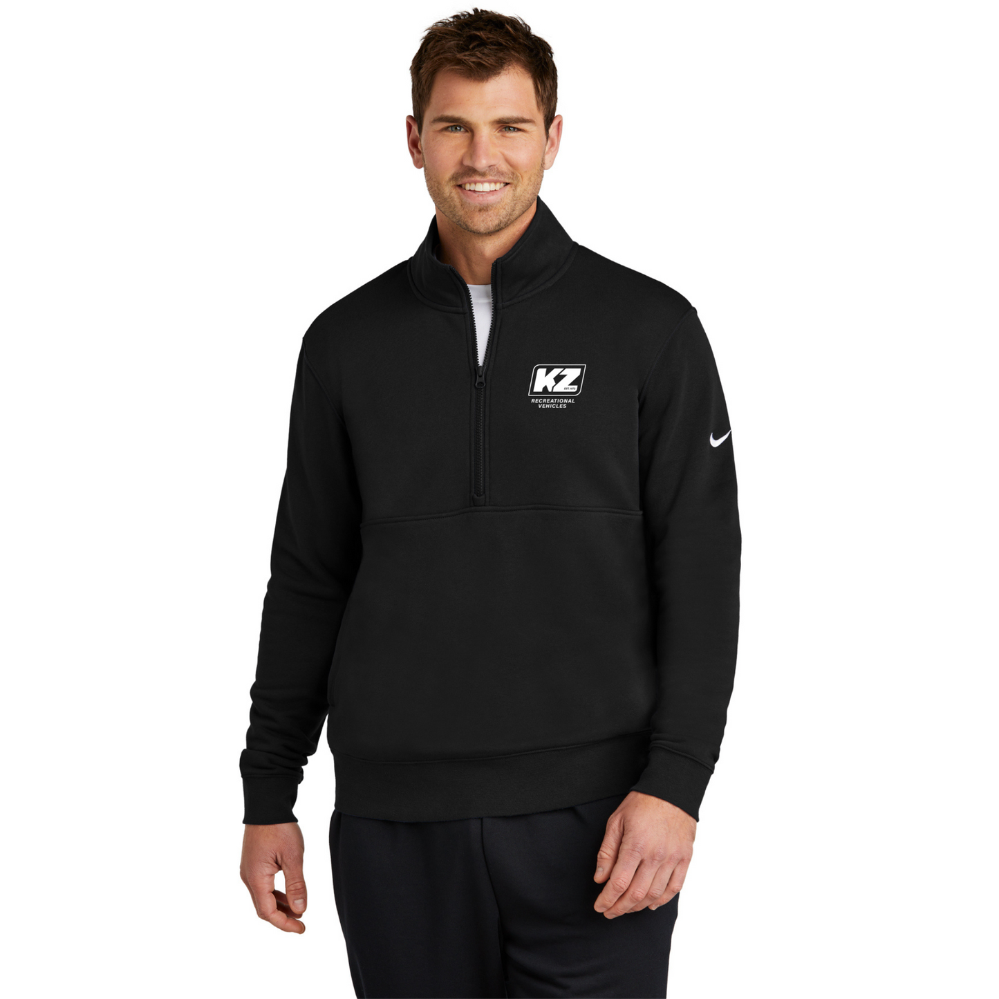 Nike Club Fleece Sleeve Swoosh 1/2-Zip - NKDX6718