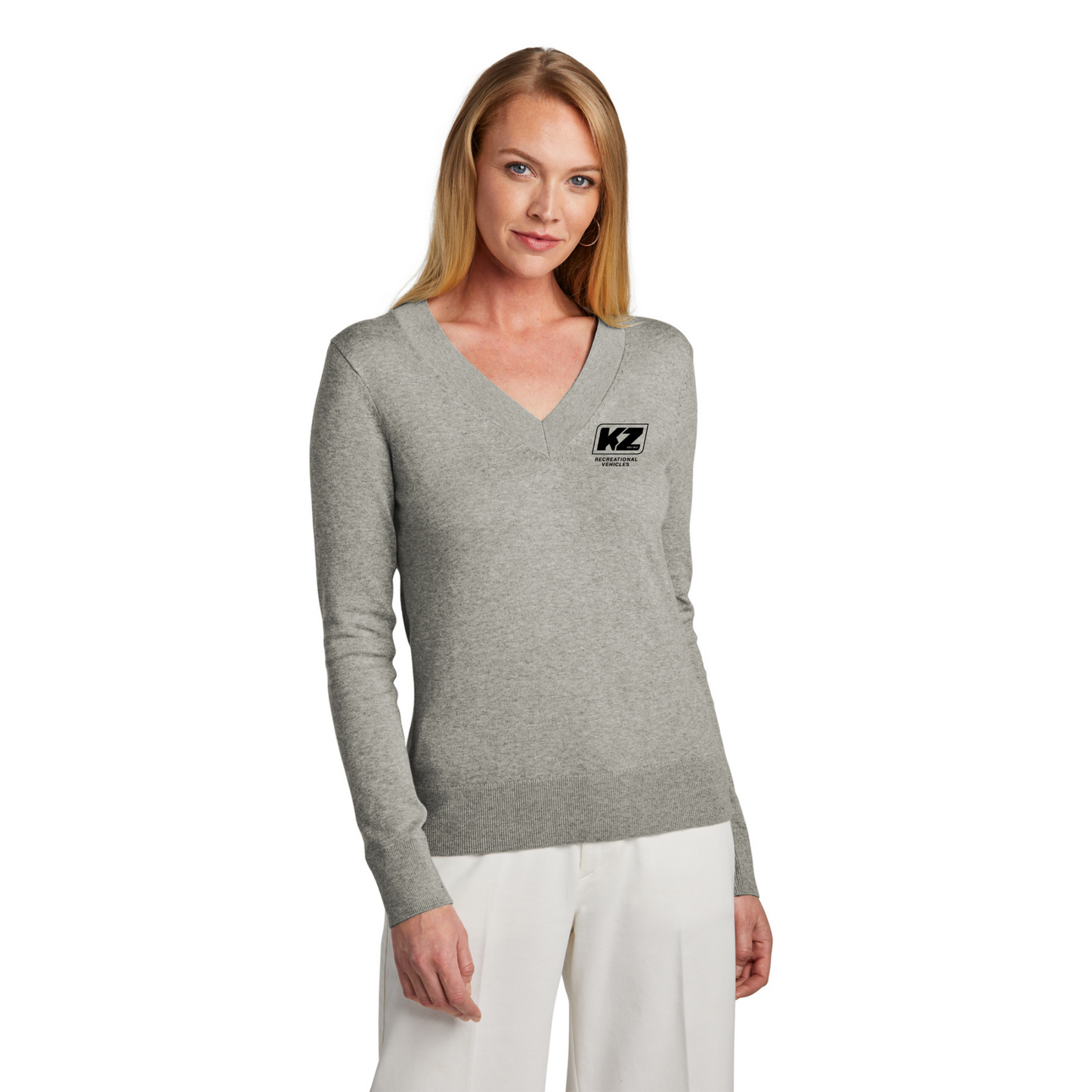 Brooks Brothers® Women’s Cotton Stretch V-Neck Sweater - BB18401