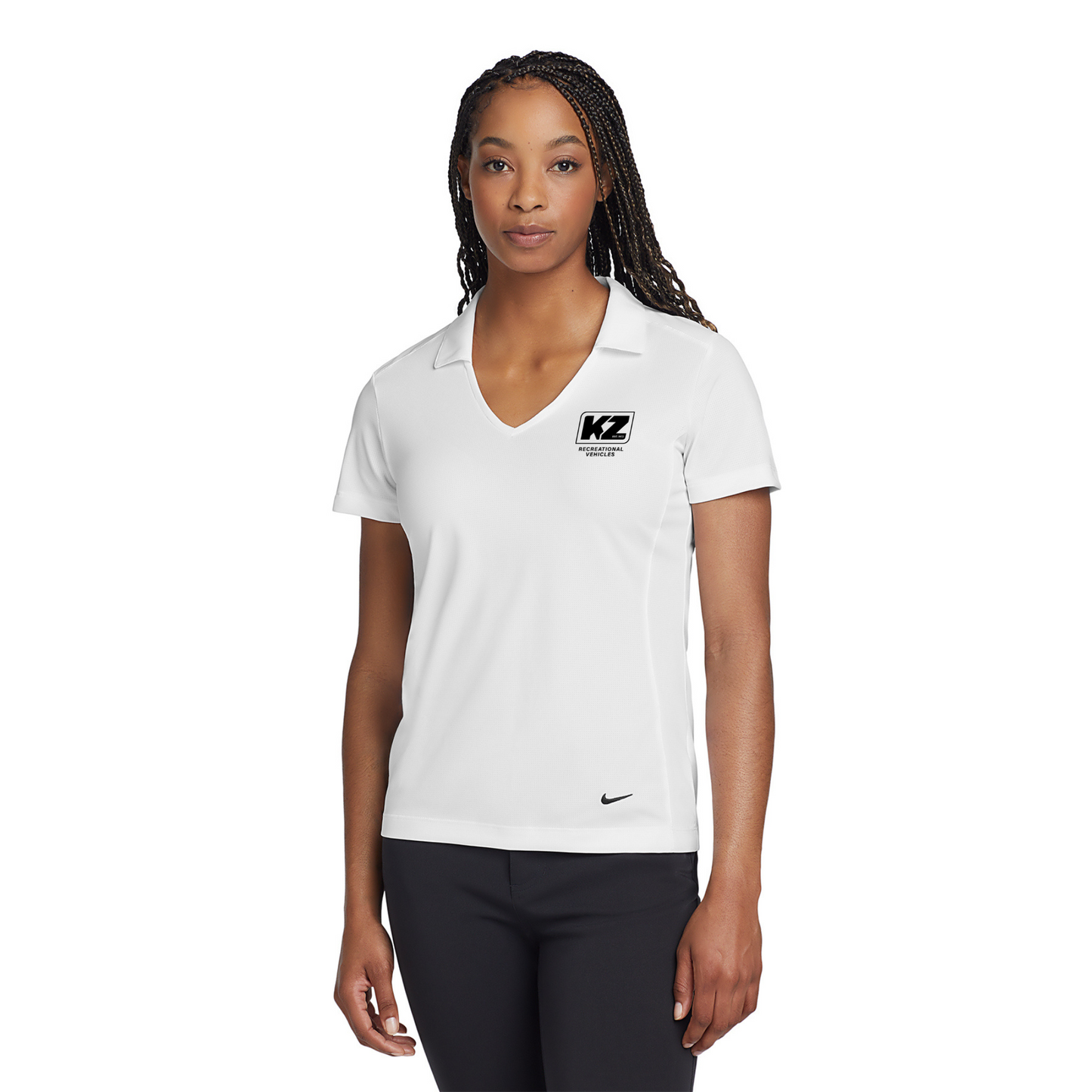 Nike Ladies Dri-FIT Vertical Mesh Polo - 637165
