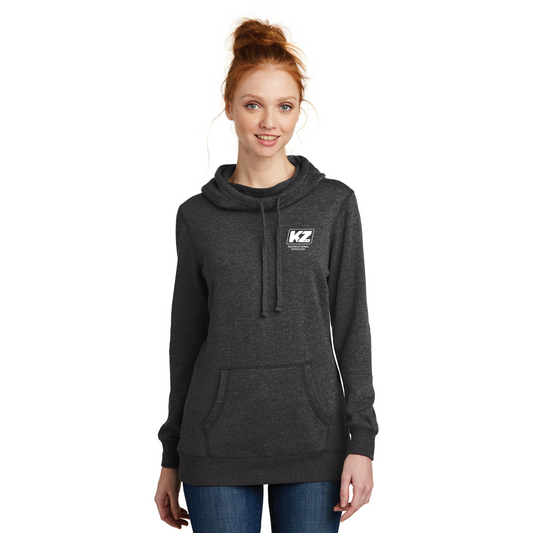 District® Women's Lightweight Fleece Hoodie - DM493