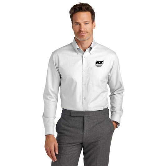 Brooks Brothers® Tall Wrinkle-Free Stretch Nailhead Shirt - TBB18002