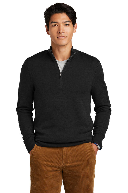 Brooks Brothers ® Washable Merino Birdseye 1/4-Zip Sweater - BB18412