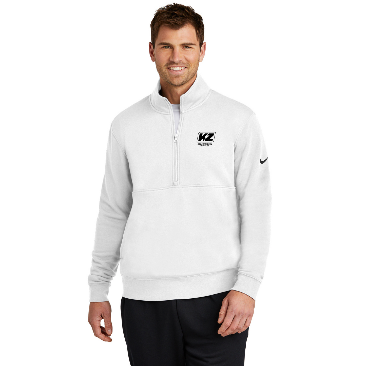Nike Club Fleece Sleeve Swoosh 1/2-Zip - NKDX6718