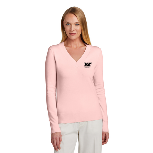 Brooks Brothers® Women’s Cotton Stretch V-Neck Sweater - BB18401